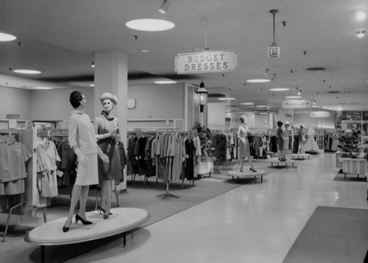The budget dresses section was likely a hot spot for ladies trying to save a few bucks.