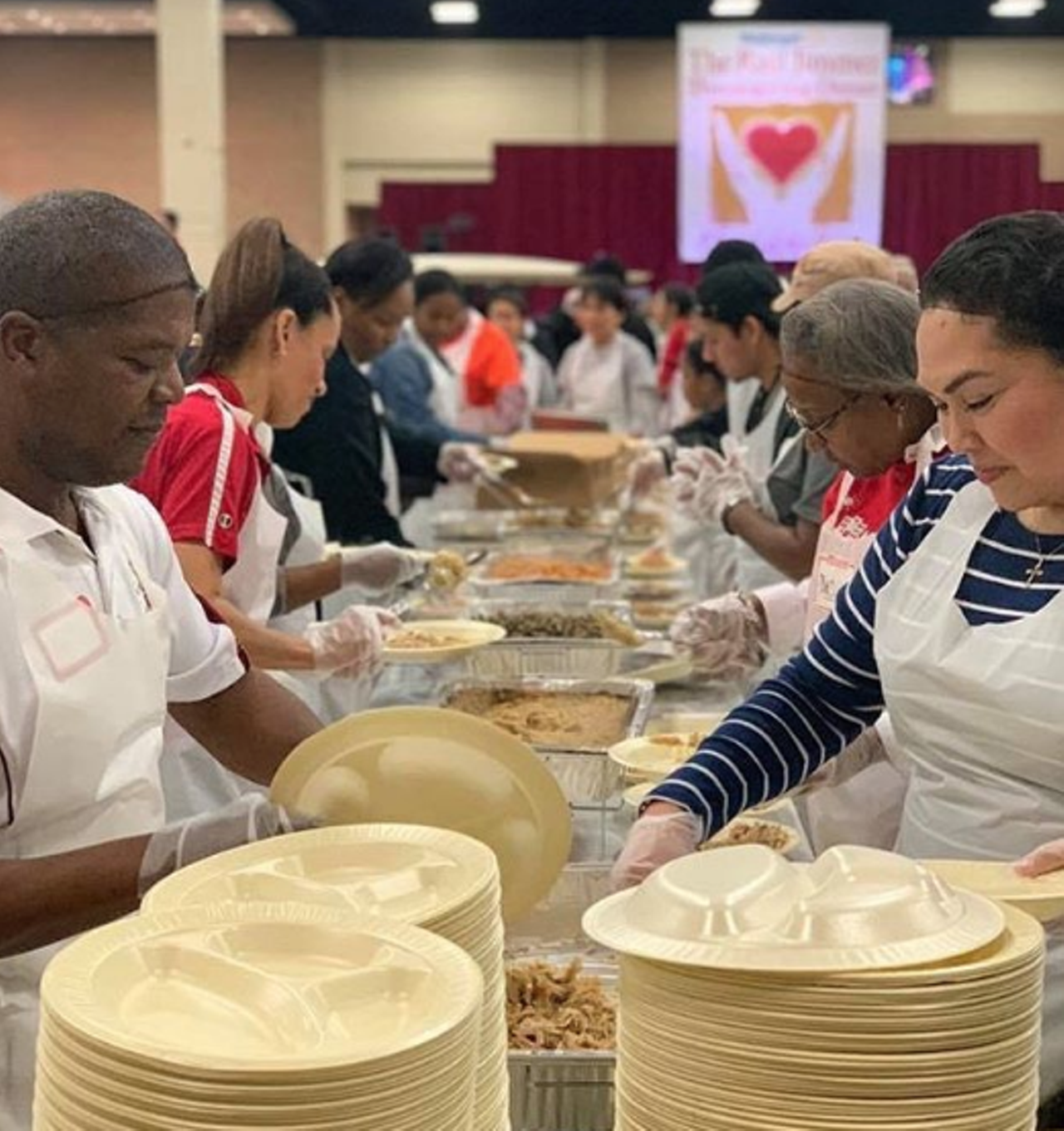 Volunteer at the Raul Jimenez Thanksgiving Dinner
900 E Market St, (210) 525-1007, rauljimenezdinner.com
In 1979, Raul Jimenez started a tradition that has touched so many San Antonians, especially those who would not have a Thanksgiving meal otherwise. If you and bae are wanting to do some good, spend some time helping out at the annual community event. Not only will it make you feel warm and fuzzy inside, but you’ll be able to make a new tradition with your sweetheart. Aww!
Photo via Instagram / jimenezdinner