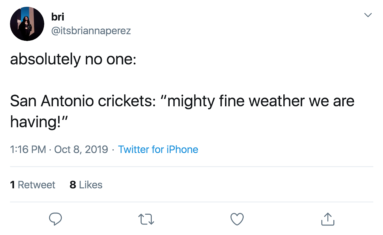 Lots of Locals are Freaking Out Over All the Crickets That Invaded San Antonio This Week