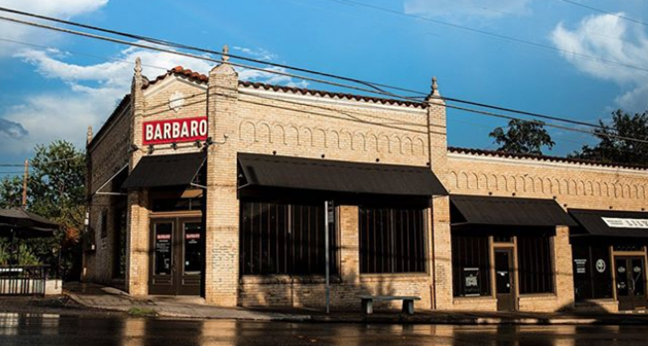 Barbaro
2720 McCullough Ave, (210) 320-2261, barbarosanantonio.com
Come for the pizza, stay for the drinks and come back time and time again for the Bloody Mary. Stop by for brunch (weekends 10 a.m. to 3 p.m.) and score the $7 house Bloody Mary, made with your choice of booze (vodka, paranubes or aquavit). If you’ve got an appetite, the biscuit sandwich always hits the spot.
Photo via Instagram / sabarbaro