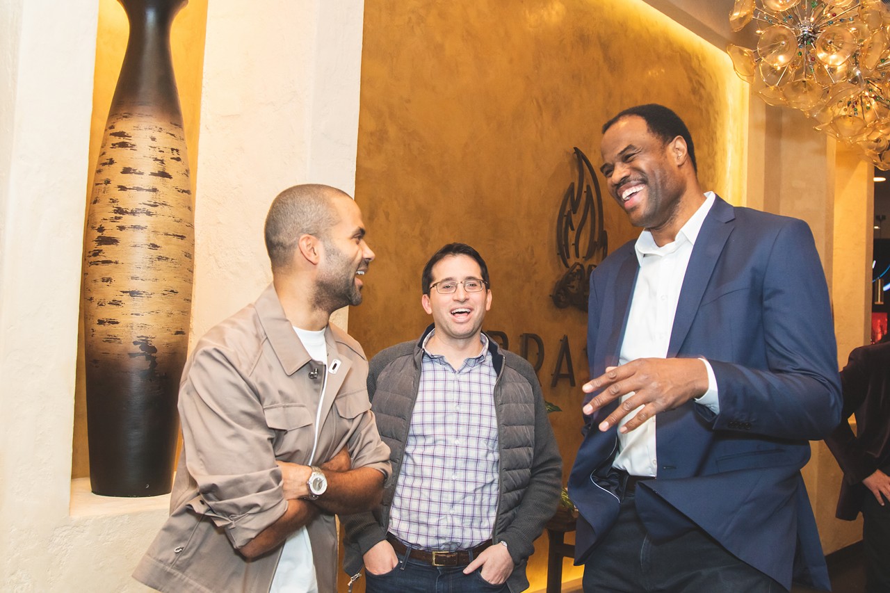 David Robinson, Sean Elliott and All the VIP We Saw at Tony Parker's Retirement Party at Brasão Brazilian Steakhouse