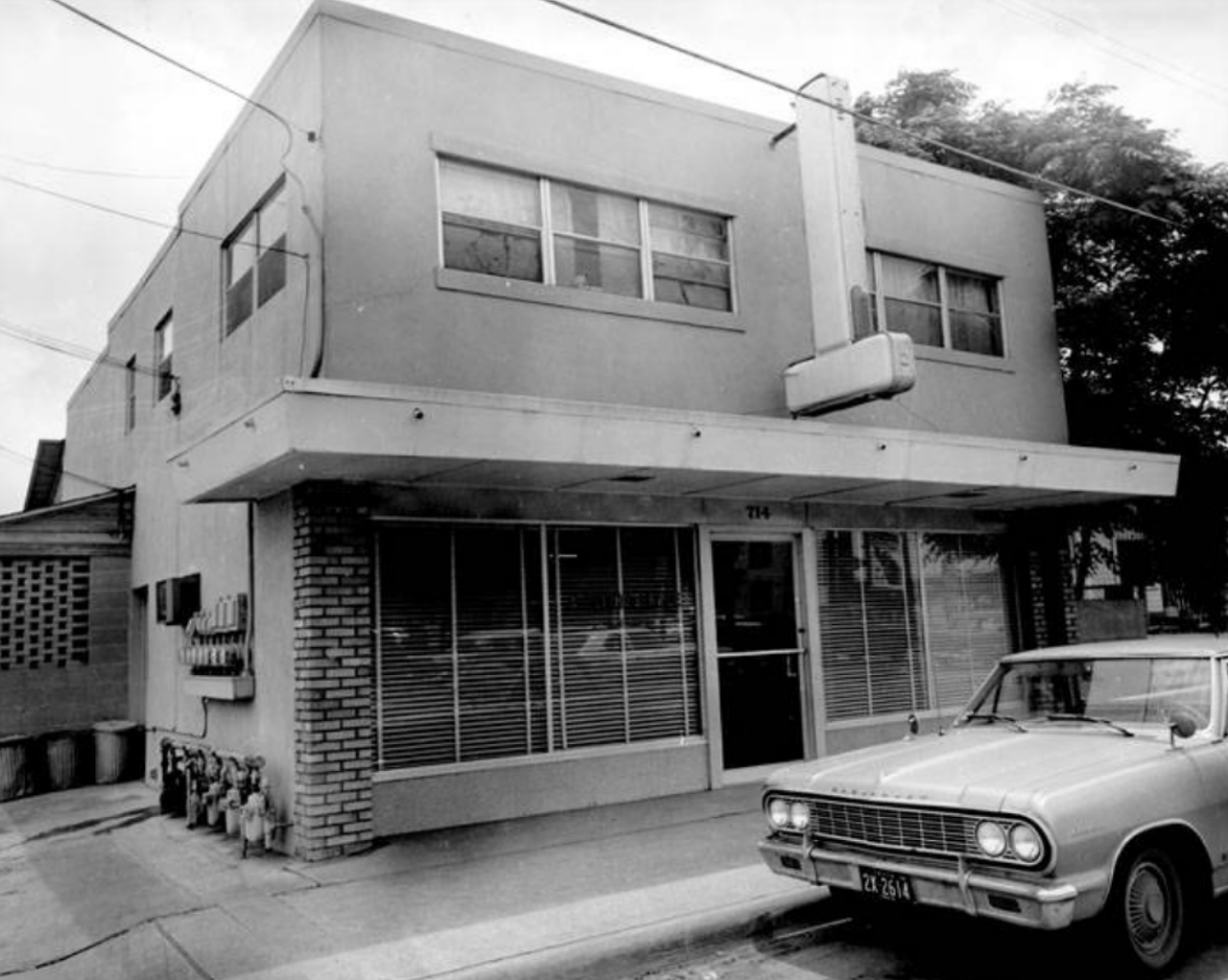Across from Columbus Park sat A-1 Litho Service at 714 West Martin Street. It's seen here in this 1968 photo.