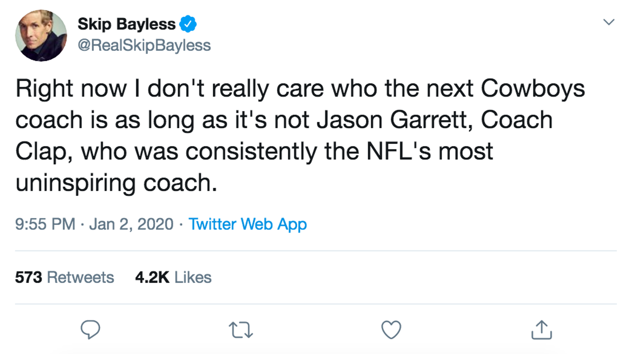Twitter Savagely Reacts to the Dallas Cowboys Officially Firing Jason Garrett as Head Coach