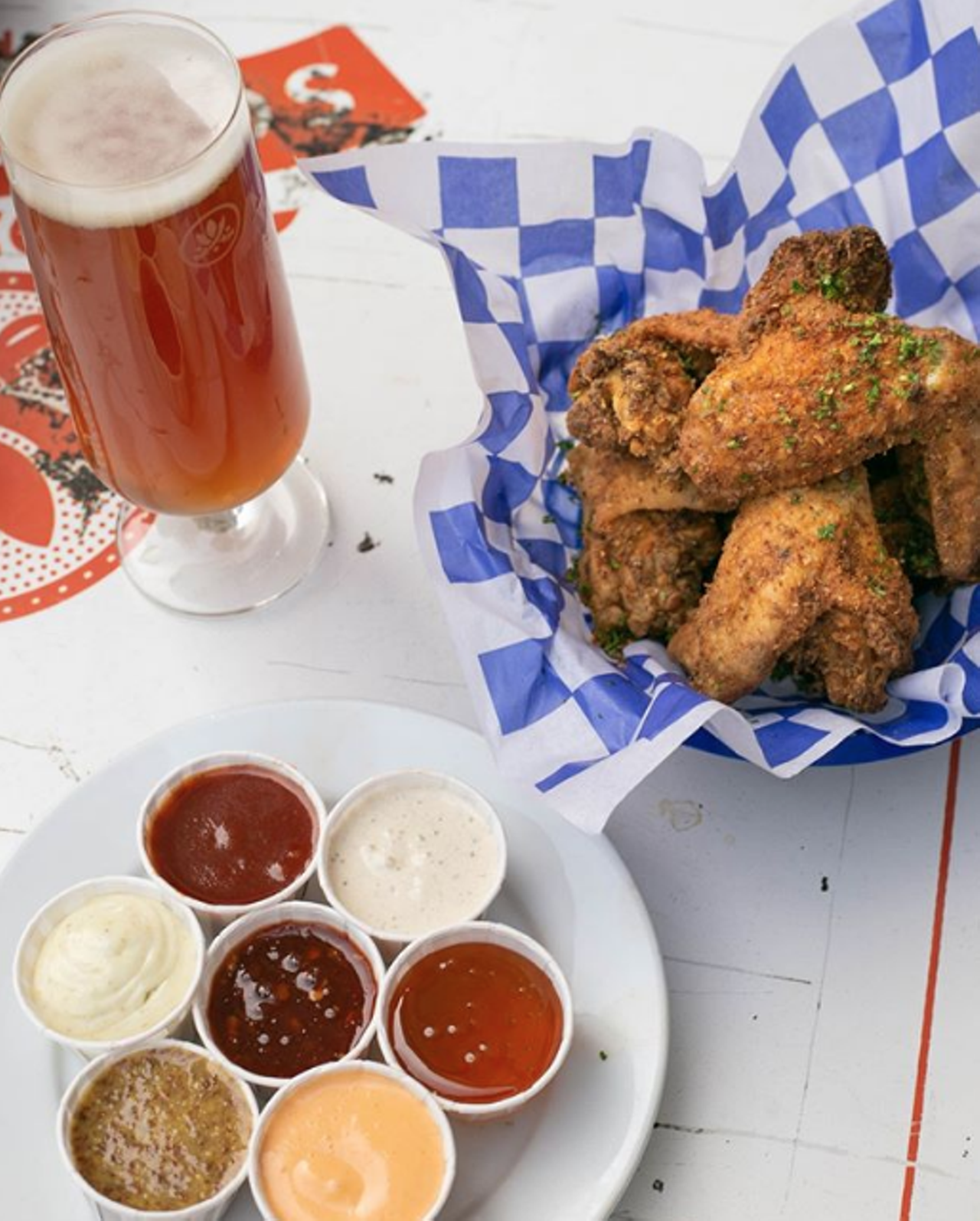 Southerleigh Fine Food and Brewery
136 E Grayson St #120, (210) 455-5701, southerleigh.com
For wings and local brews, head to Southerleigh for its daily happy hour from 3 to 5 p.m. The restaurant offers $1 pressure-fried wings and $2 off all beers, wine and punches. It can’t get better than that.
Photo via Instagram / southerleigh