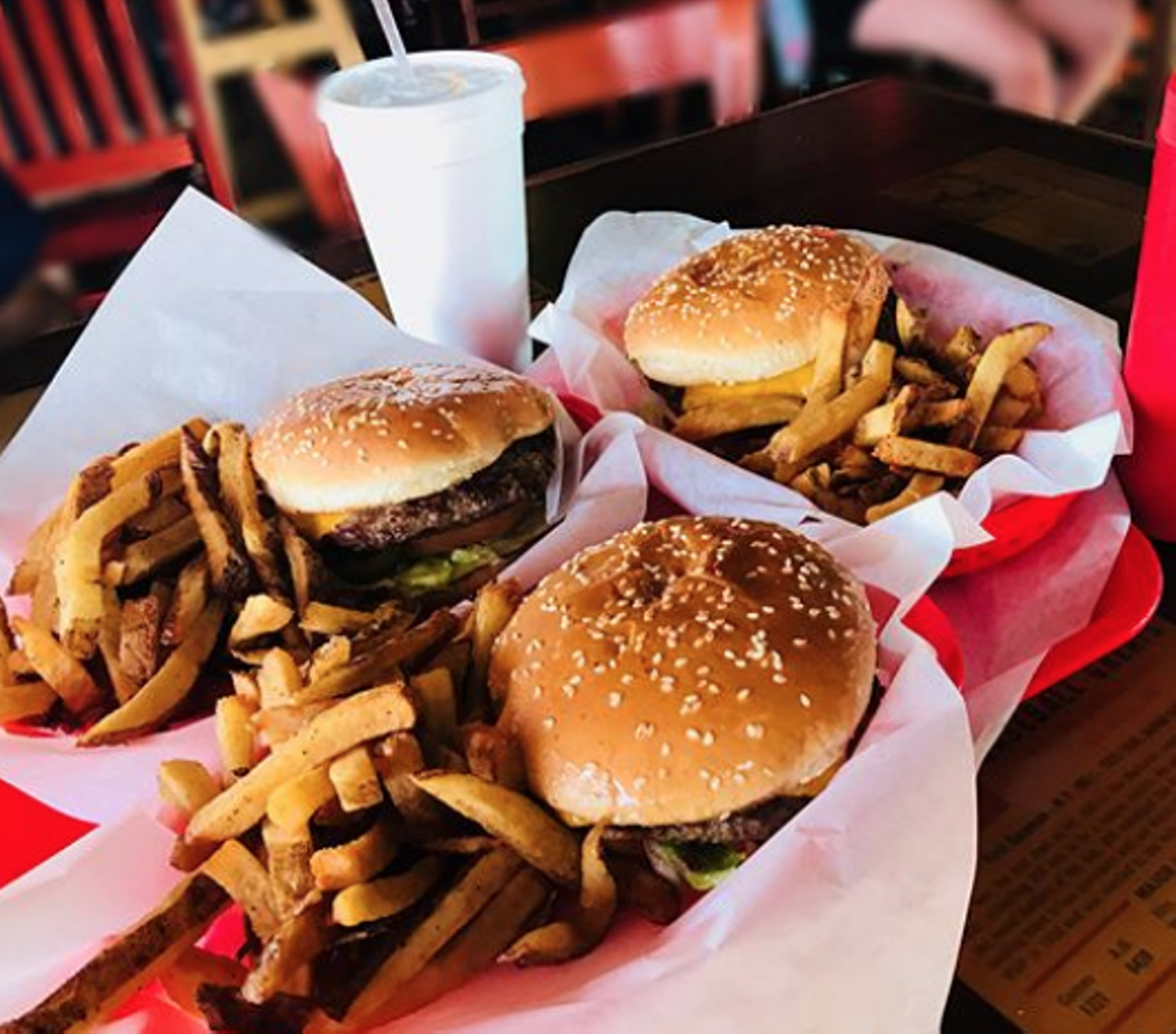 Babe's Old Fashioned Food
Multiple locations, babeshamburgers.com
Visit any of the Babe’s locations across the Alamo City and take advantage of this deal. You’ll find The Babe — which includes bacon, swiss cheese and BBQ sauce — available for just $5.
Photo via Instagram / bite_me_texas_foodie
