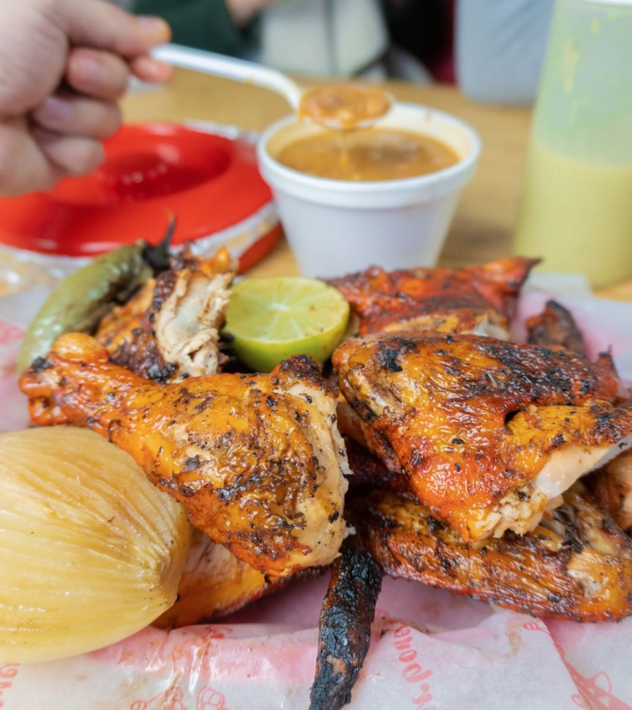 Pollos Asados El Carbonero
619 S General McMullen Dr, (210) 907-5573, elcarboneropolloycarne.negocio.site
Juicy chicken and tender fajitas await you at this buzzy eatery. Half chicken or a whole chicken, fajita or ribs — no matter what you order, it’ll hit the spot and be damn delicious. Go for the parrillada if you’re really trying to party.
Photo via Instagram / elcarboneropolloycarne