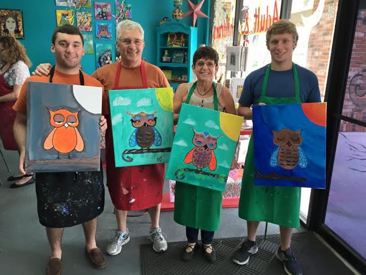 Whimsy Art Studio 
SPONSORED
Bring your family to Whimsy Art Studio for an unforgettable experience. Classes are offered for all ages with private parties and reservations available. Make painting fun while you create memories that will last forever! Sign up online or call us today!
2211 NW Military Hwy. Ste. 116, (210)460-6610, whimsyartstudio.com