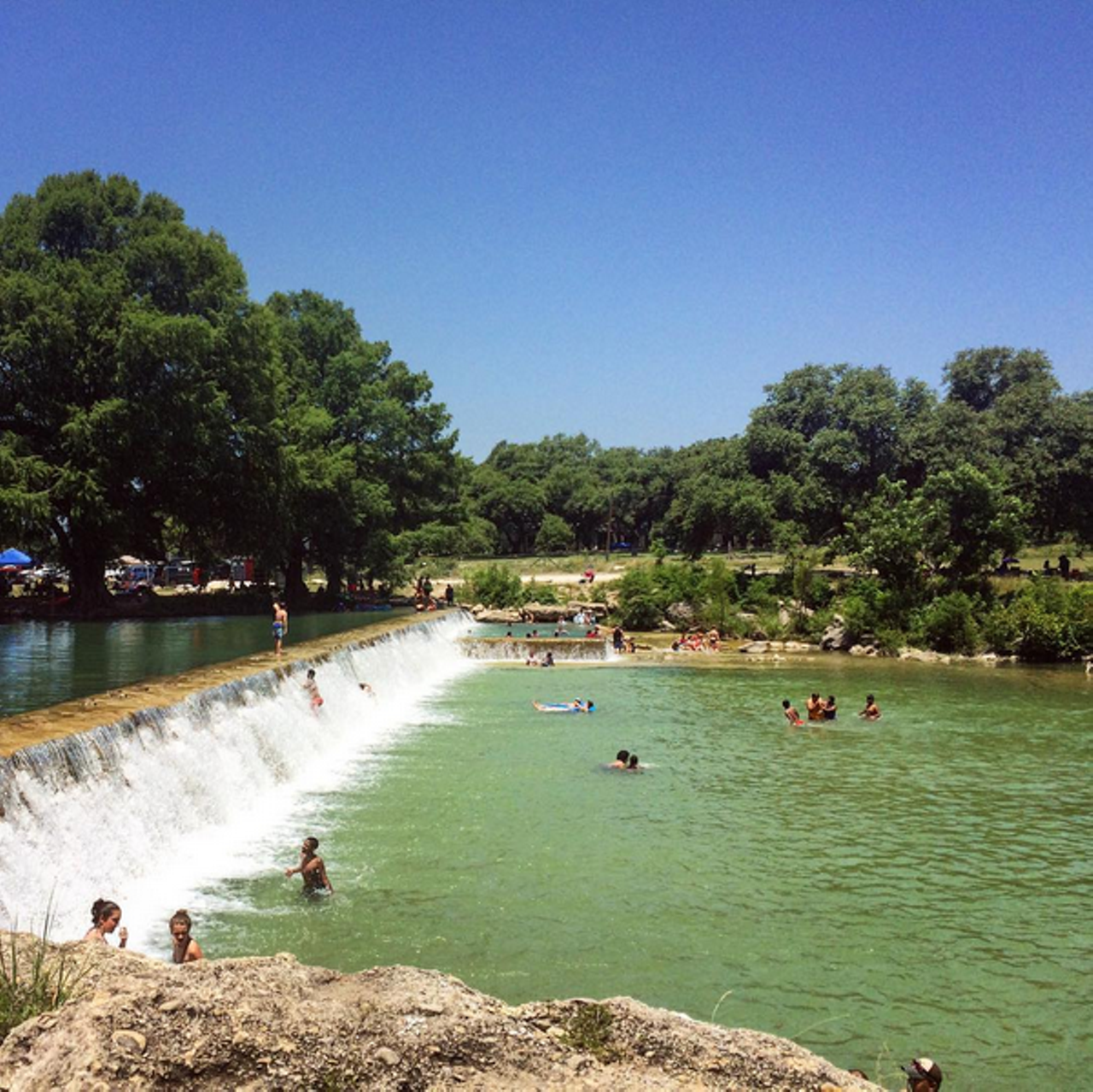 Blanco State Park
101 Park Road 23, Blanco, TXThis is another swimming stop less than an hour away from San Antonio. The park also allows camping, so there's no need to cut your day short to drive home. 
Instagram/robynleonaa