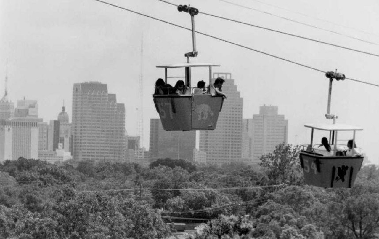 Brackenridge Sky Ride
Operating between 1964 and 1999, the Sky Ride gave visitors an aerial view of Brackenridge Park. Gondola's from the Sky Ride have sold for upwards of $1,000. 
Vintage San Antonio