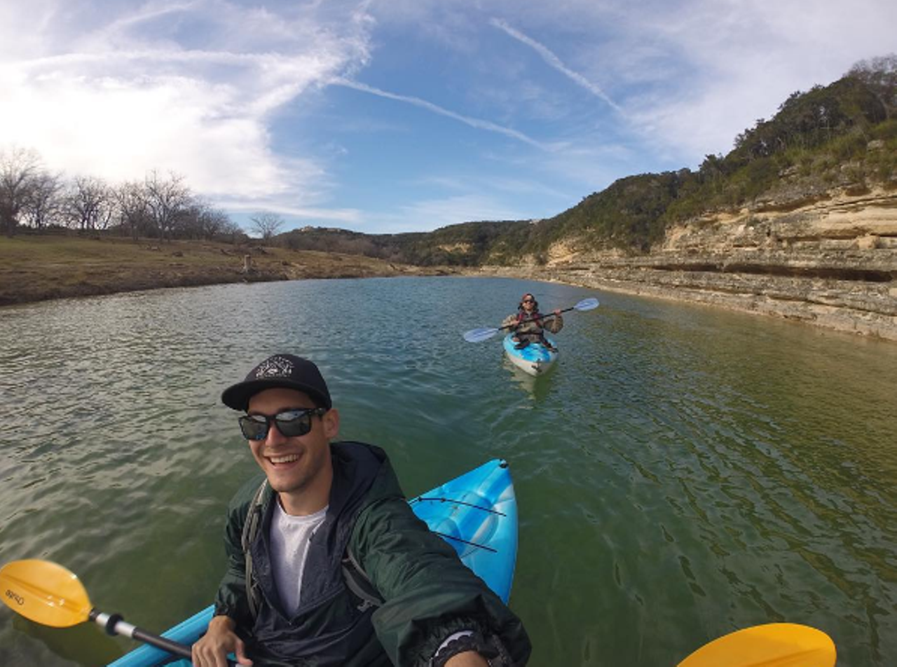 Blanco River
If you're looking for a day trip, head to Wimberley and kayak the Blanco River. The difficulty level is moderate, and with 9.5 miles of river, the trip should take between 3-5 hours.
Photo via Instagram (bryanhayden93)