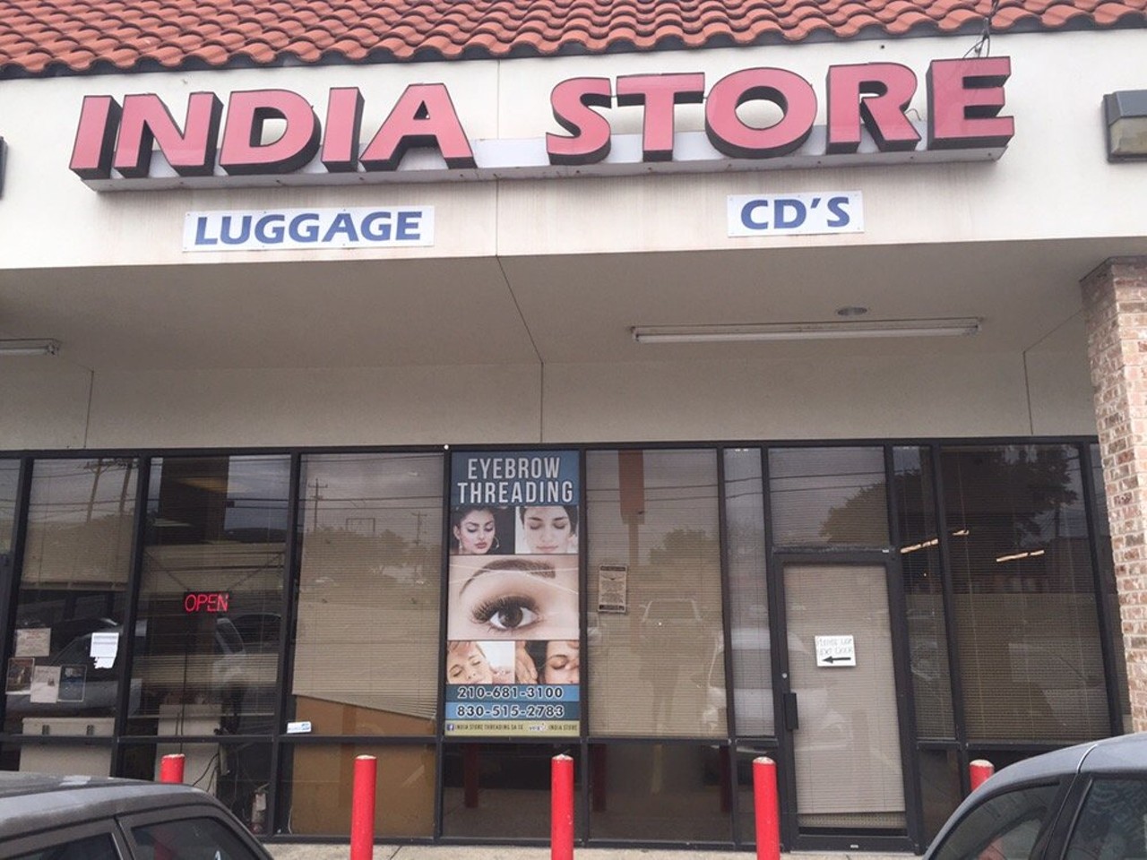 India Store
5751 Evers Rd,  (210) 681-3100, Mon.-Fri., Sun.:11am-4:30pm, Sat.:11am-6pm
India Store is stocked with South Asian favorites, including an aisle dedicated to spices, every conceivable variety of rice, dates and more. Rumor has it that Paru's eyebrow threading shop in the back of the store is the best in town.
Yelp/India Store