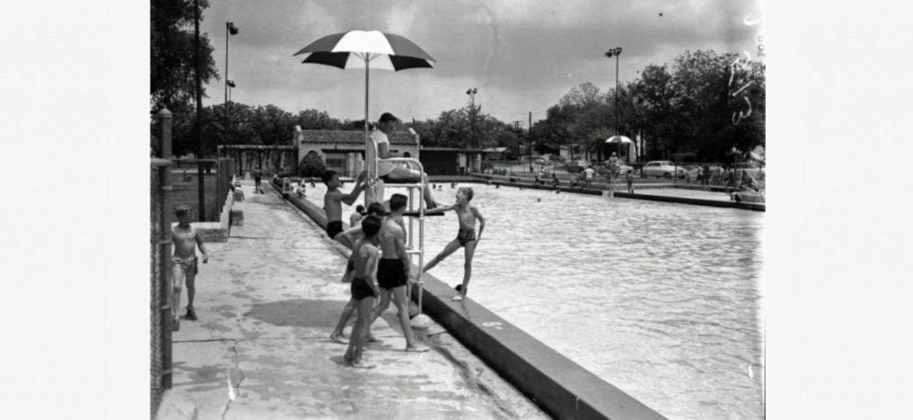 Woodlawn Lake Pool
On a hot day in 1954, neighborhood kids enjoy the pool right next door to Woodlawn Lake. The pool has stood the test of time and remains a popular cool-down spot for San Antonians. 
Vintage San Antonio