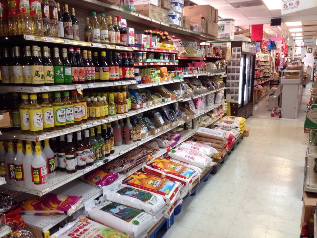 Tim's Oriental and Seafood Market
7015 Bandera Rd Ste 8,  (210) 523-1688, Mon.-Sat.:10am-9pm, Sun.:10am-8pm
Stocked with frozen entrees, tons of sake, a plethora of noodles and snacks, Tim's has stuffed aisles full of Asian favorites. Don't miss out on their selection of veggies, seafood, pork belly and roasted duck, for which Tim's is especially renowned.
Yelp/Tim's Oriental and Seafood Market