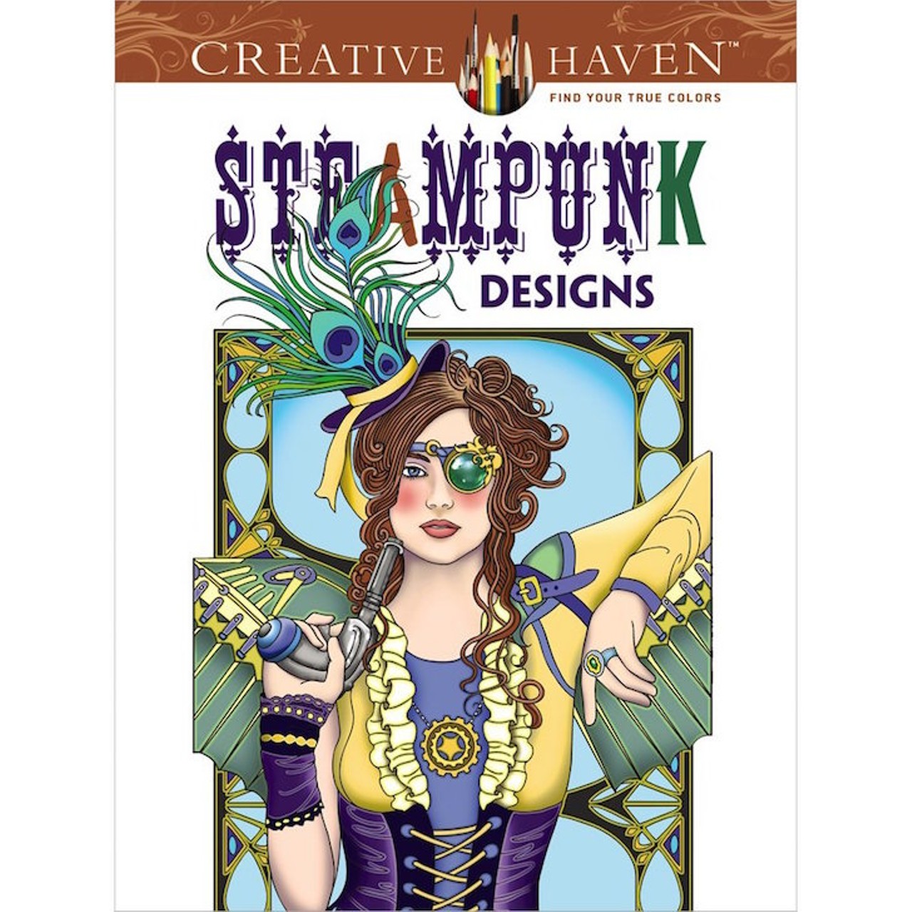  Steampunk Designs Coloring Book
So many goggles!
Buy it at amazon.com 