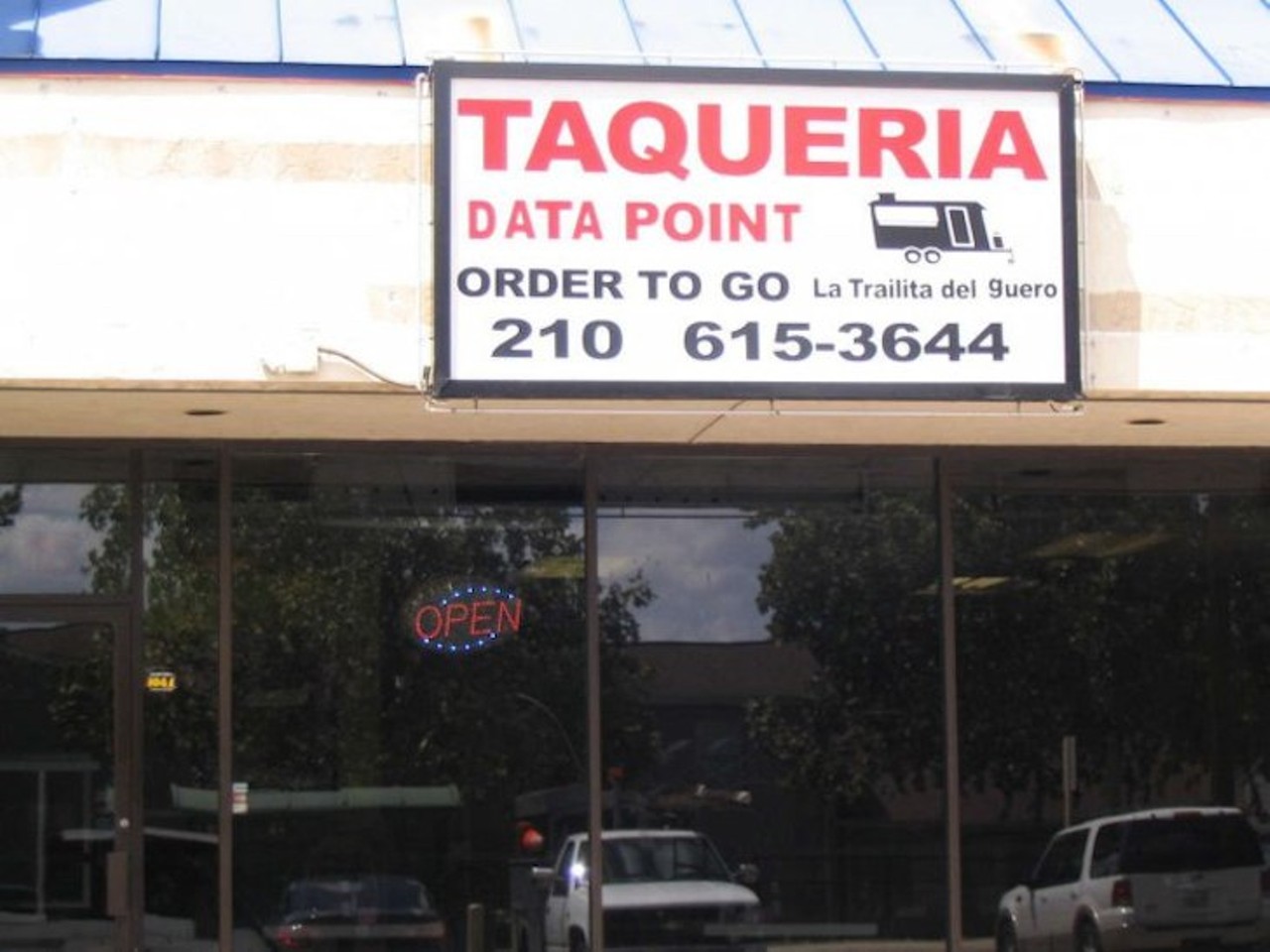  Taqueria Data Point 
4063 Medical Drive, (210) 615-3644, facebook.com/taqueria.datapoint
Get your breakfast tacos any time of day here. 
Photo via Zomato (Taqueria Datapoint)