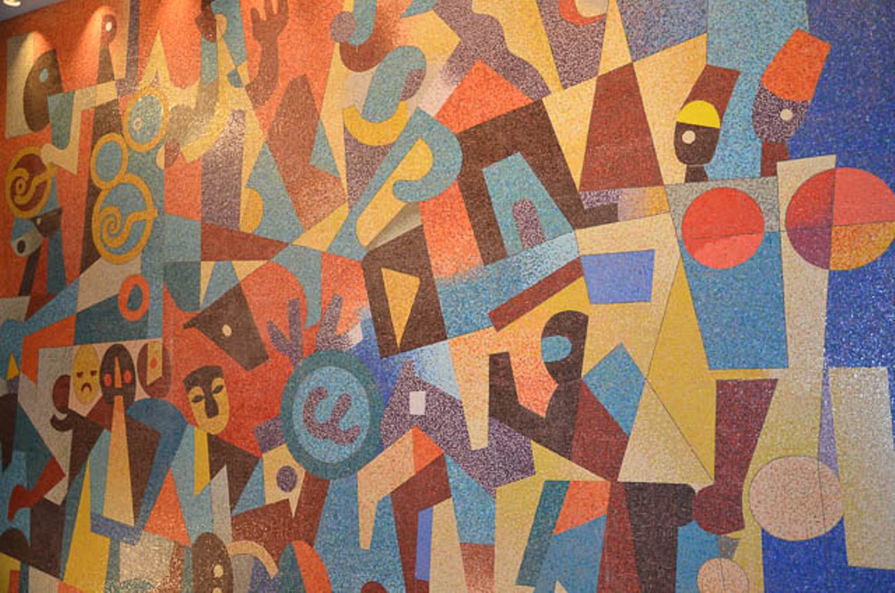 Carlos Merida&#146;s 1967 mural for HemisFair (inside Henry B. Gonzales Convention Center, currently)