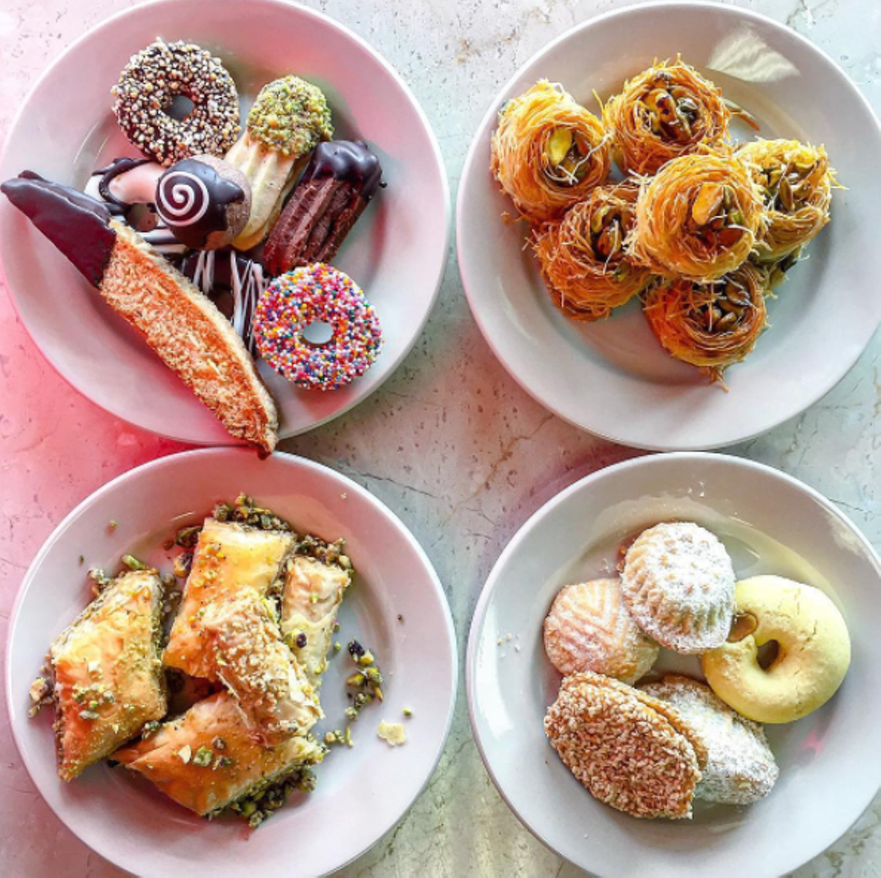 Baklovah Bakery
9329 Wurzbach Road, Suite 104, (210) 982-3231.
The latest member of the Pasha Mediterranean Grill restaurant family, Baklovah Bakery specializes in sweets from across the Mediterranean, including, of course, plenty of baklovah. 
Photo via Instagram, s.a.foodie