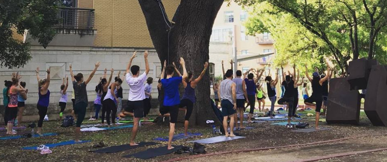 Art Fit: Art + Yoga
Free, 6-7pm, Tue. Aug. 23, San Antonio Museum of Art, 200 W. Jones Ave., (210) 978-8100,  samuseum.org
Get to know the galleries by enjoying a quick gallery talk on fitness in the visual arts, then it's time for vinyasa flow yoga led by a certified instructor.
Bring your own mat, water, and anything else you need for your practice. 
All levels welcome.
Photo via Facebook,  Art Fit