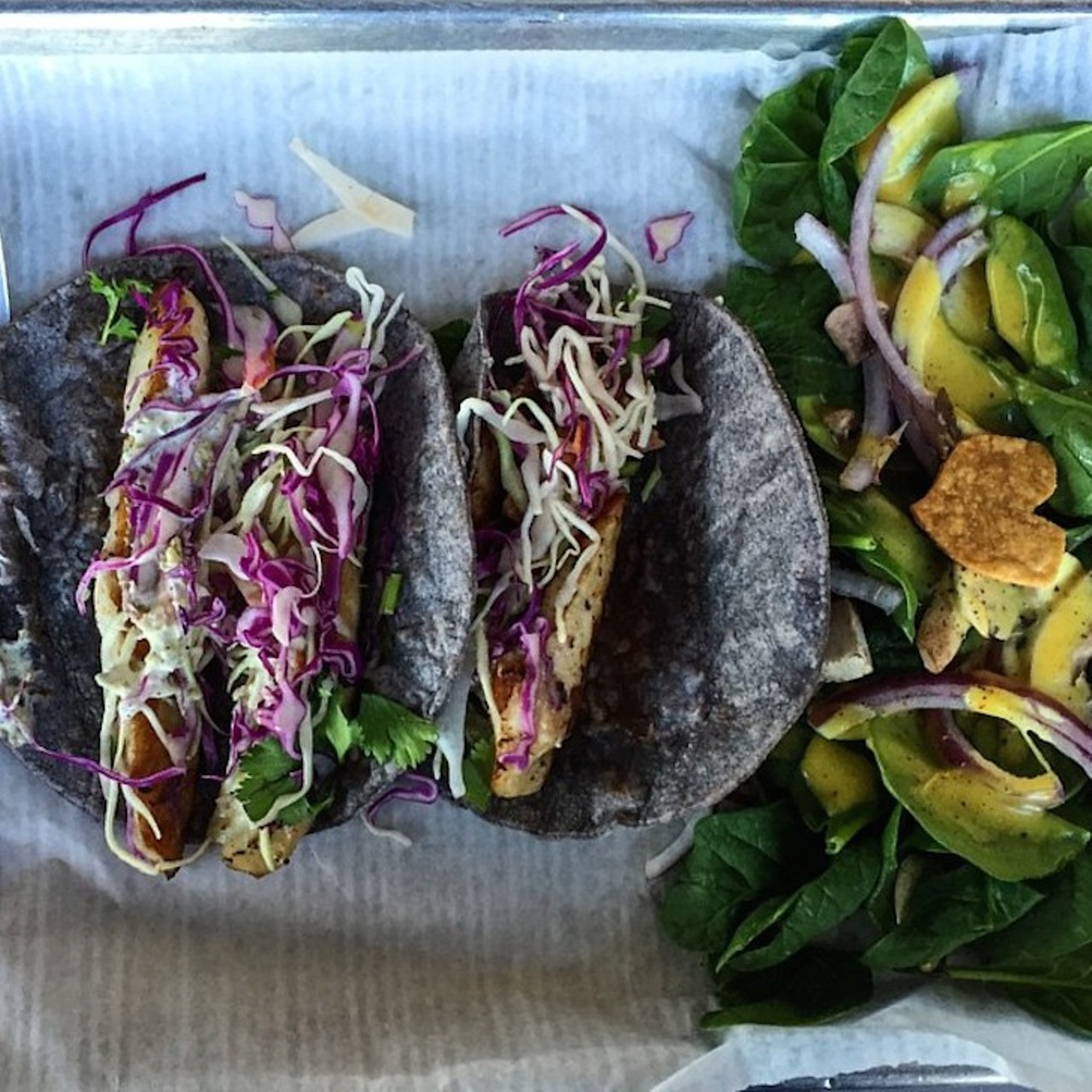 The Cove
606 W. Cypress St., (210) 227-2683, thecove.us
Bring the whole family to the Cove, a kid-friendly venue with organic noms and live music, while you sip on a beer and devour a couple fish tacos with your better half. 
Photo via Instagram (twentysomethingsa)