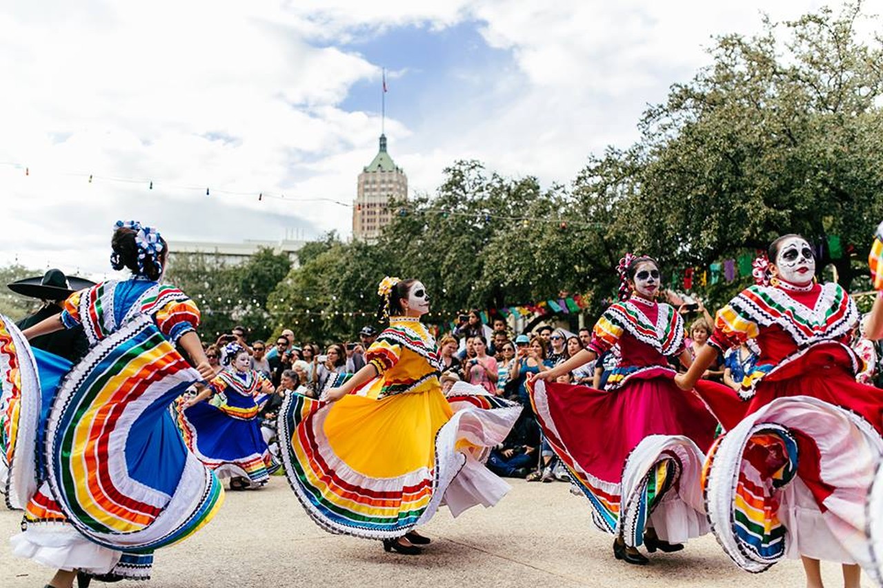  D&iacute;a de Los Muertos
10 a.m. - 11 p.m. Sat. Oct. 29 and noon-10 p.m. Sun. Oct. 30 at La Villita Historic Arts Village
Presented by  La Villita Historic Arts Village, San Antonio's  D&iacute;a de Los Muertos celebration brings together traditional art, food and live music for a two-day festival.
Photo via Facebook,  
D&iacute;a de Los Muertos