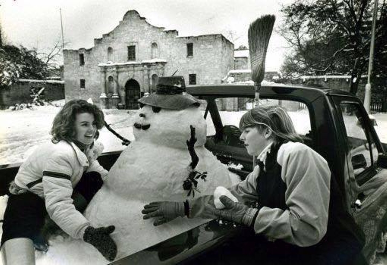 Winter in San Antonio, 1985.