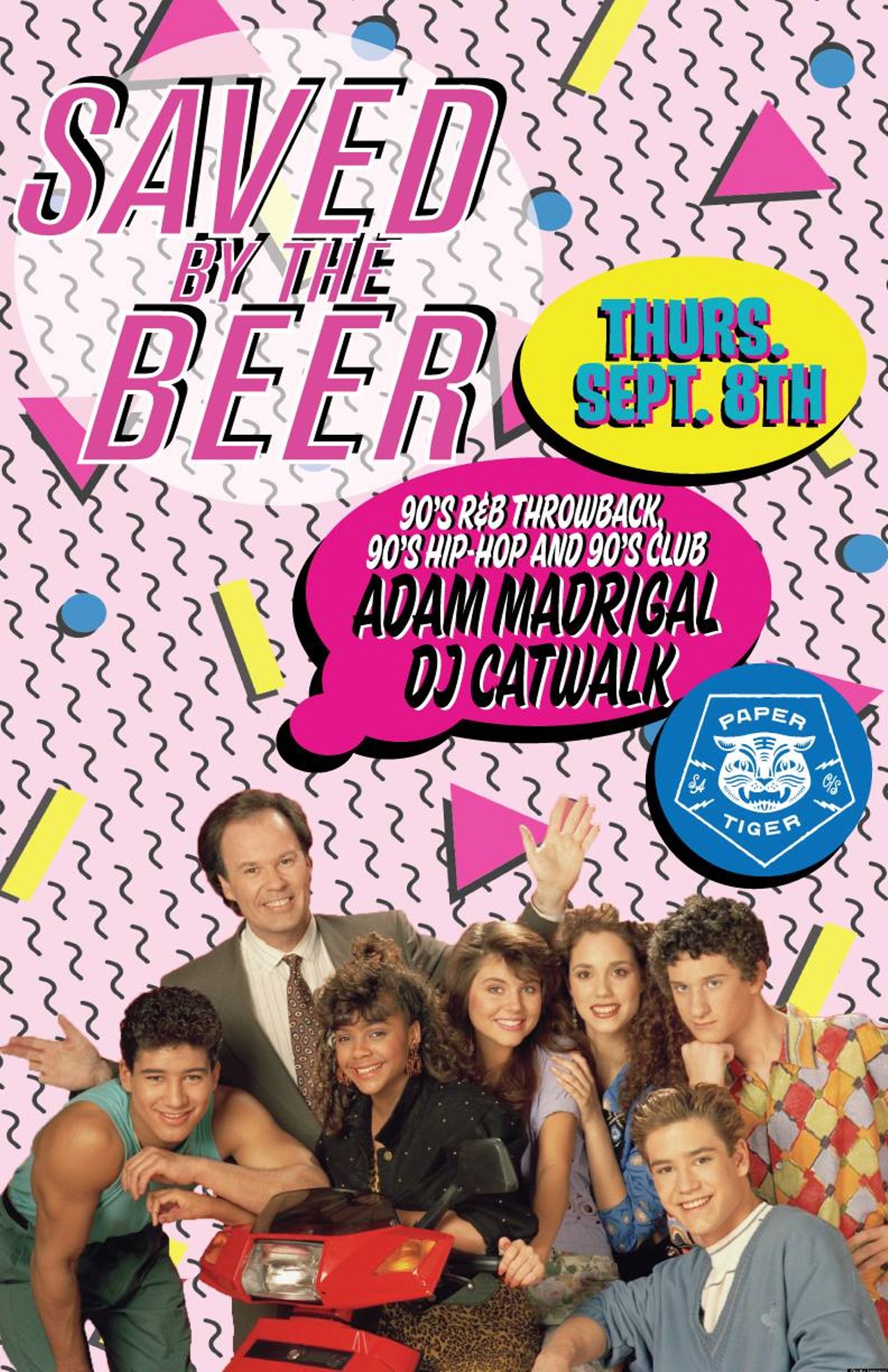 Saved by the Beer!
10 p.m. Thur. Sept. 8 at Paper Tiger, 2410 N. St. Mary&#146;s St.
&#145;90s R&B, hip hop and club throwbacks by Adam Madrigal & DJ Chacho. Free. For more info, papertigersa.com
Photo via Facebook,  Paper Tiger
