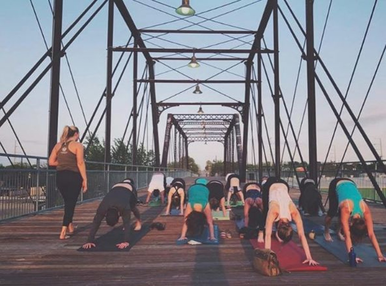 Join Mobile Om at Hays Street Bridge
Multiple locations, (210) 816-0936, mobileomtx.com
Trust us, the view makes it so much more relaxing.
Photo via Instagram, hayleytheyogi