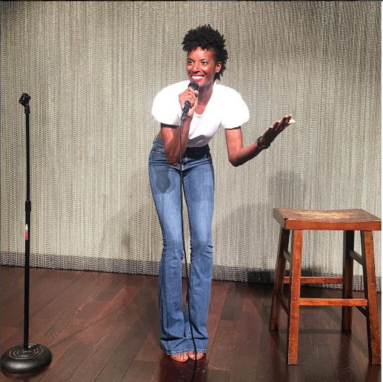 Crack up at a live comedy show 
Head to a local comedy club, like Laugh Out Loud Comedy Club, and attend an open- mic night or a comedy show. Laughing so hard that you cry is always a great way to spend the evening. 
Photo via Instagram, zainabjohnson