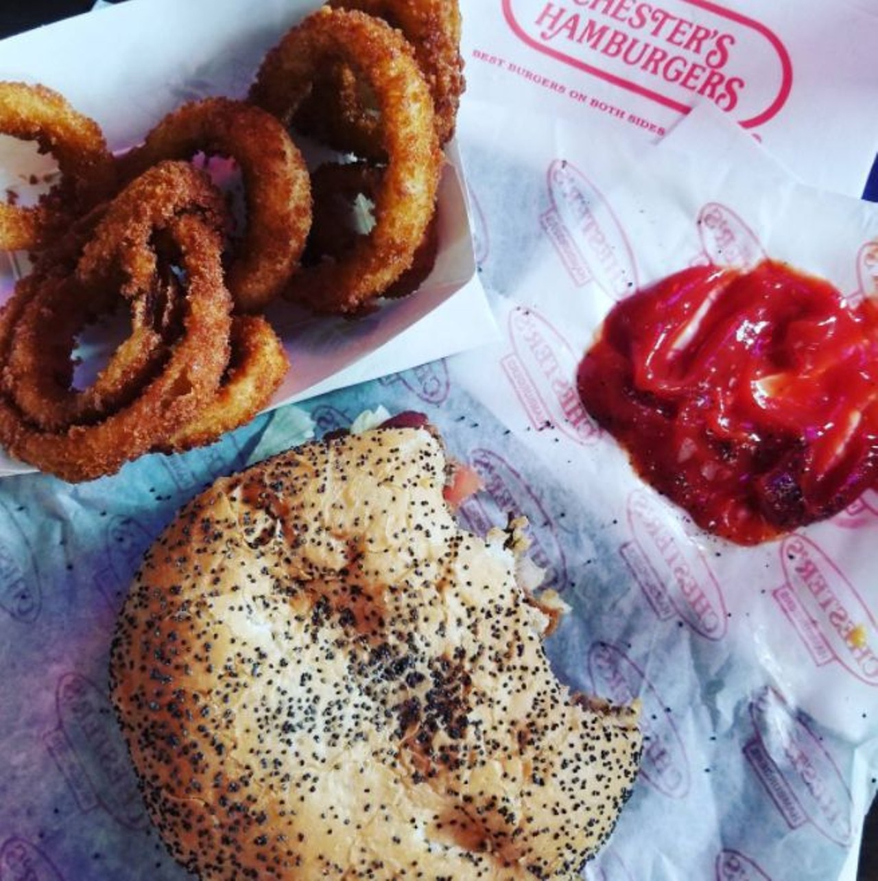 Chester's Hamburgers
Multiple locations, chestershamburgers.com
The fresh poppy seed bun is a trademark of beloved burger joint Chester&#146;s.
Photo via Instagram 
pahurtado12
