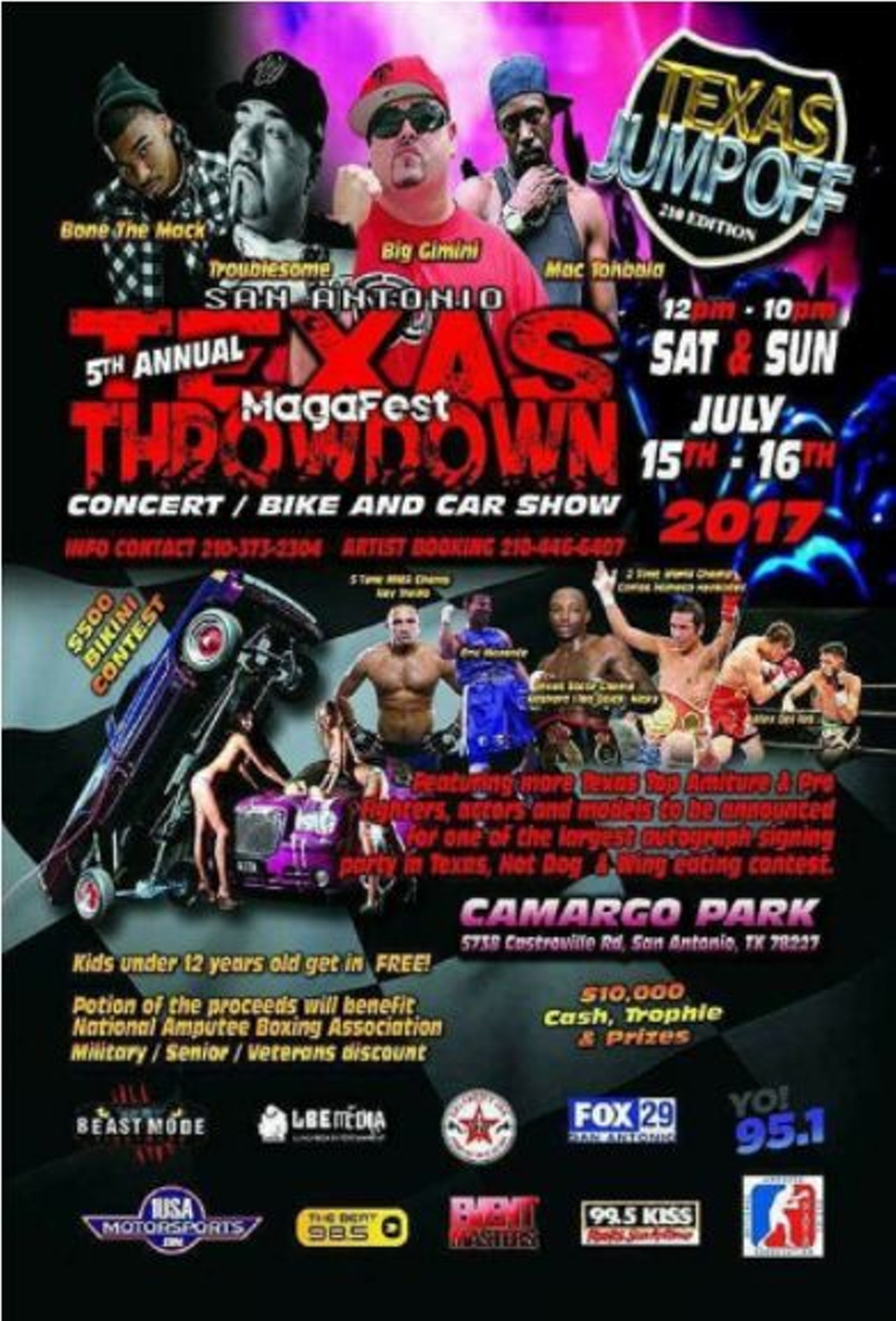 Texas Throwdown Mega Media Fest 
Sat., July 15, 12-10 p.m. and Sun., July 16, 12-10 p.m., $25, Camargo Park