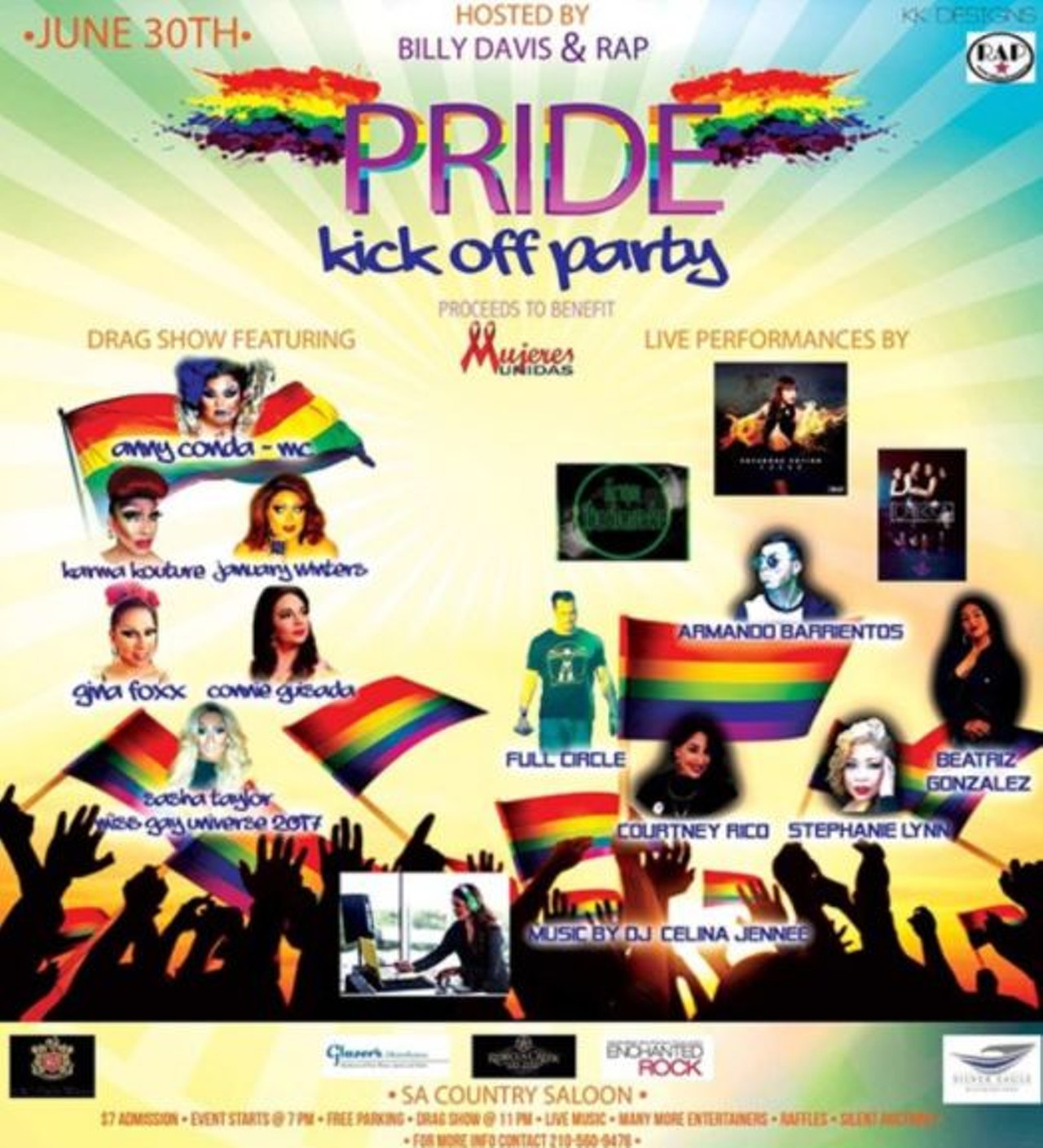 2017 San Antonio Pride Kick-Off Party
Fri., June 30, 7 p.m.-2 a.m. $7.