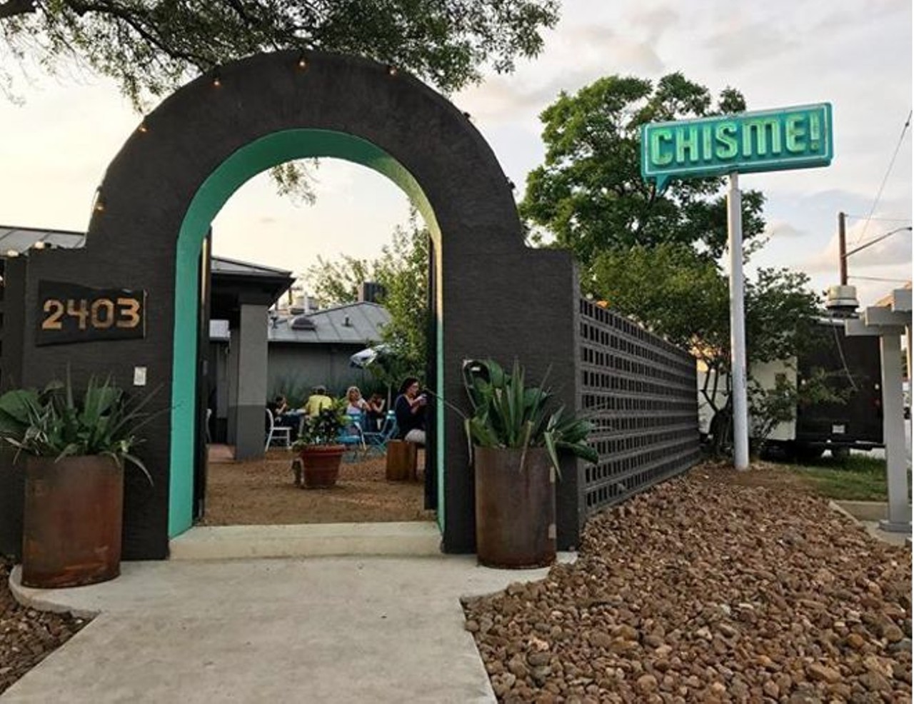 Chisme
2403 N. St. Mary's, (210) 530-4236
Great drinks, delicious food, chill vibes. What more could you ask for? Chisme and it&#146;s beautiful outsides pace is open from 4 to 11. 
Photo via Instagram,  shimmyshake_