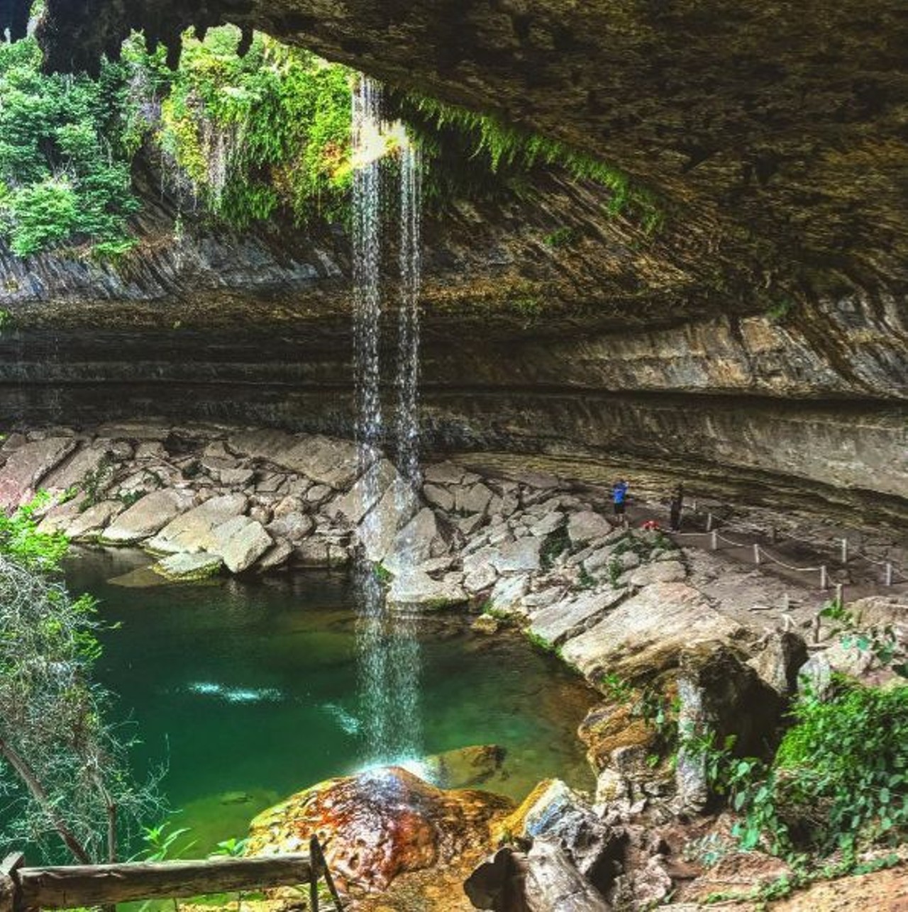 Hamilton Pool
24300 Hamilton Pool Road, Dripping Springs, (512) 264-2740
This gorgeous summer getaway is no doubt one of the most scenic swimming holes in Texas. Surrounded by the remains of a collapsed underground river, Hamilton Pool is a top spot for summer fun and photo op&#146;s. Be sure to make reservations ahead of time, and split the cost with up to 7 of your friends to make this trip a cheap one. Check out the park website for details on how to execute a plan. 
Photo via Instagram, farwaaaa