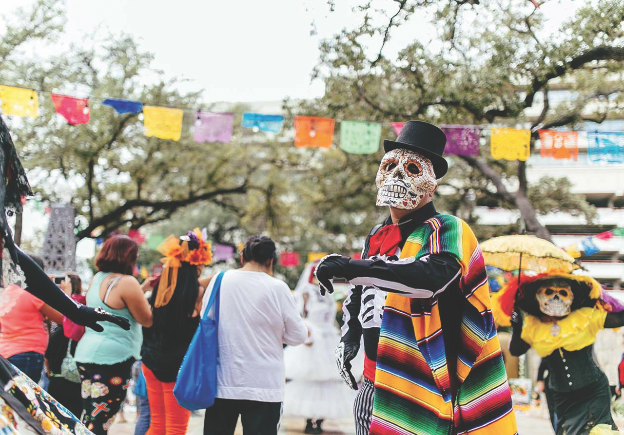 Sat 10/28 - Sun 10/29, Muertos Fest
A seasonal favorite that consistently brings all walks to the picturesque grounds of La Villita, Muertos Fest celebrates Día de los Muertos with near-unrivaled fanfare. In addition to what many consider the main event — a high-stakes competition between elaborate, artist-created ofrendas honoring family members, friends, pets, pop culture icons and plenty in between — Muertos Fest packs in an eclectic lineup of live music, poetry readings, artisan vendors, face painting, kid-friendly activities and a lively drum and puppet procession. Promising highlights from the sixth annual outing include performances by Kansas City-based Making Movies, Alamo City supergroup Las Tesoros de San Antonio, genre-blending singer-songwriter Azul Barrientos, the Guadalupe Dance Company and Mariachi Nuevo Jalisco. Free, 10am-11pm Sat, noon-10pm Sun, La Villita, 418 Villita St., (210) 207-8614, muertosfest.com. — JC