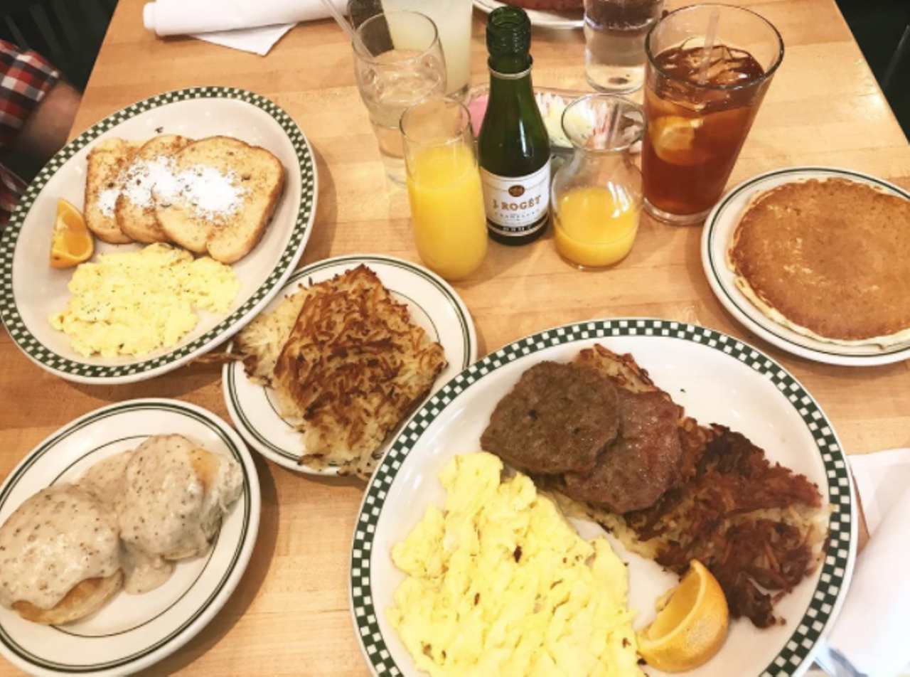 Magnolia Pancake Haus
10333 Huebner Road, (210) 496-0828
Breakfast lovers know you’ve gotta go to Magnolia. Featured on Drive-ins, Diners and Dives, the San Antonio joint delivers fluffy pancakes, loaded omelets and more. Be prepared for a wait. 
Photo via Instagram, caitrank_
