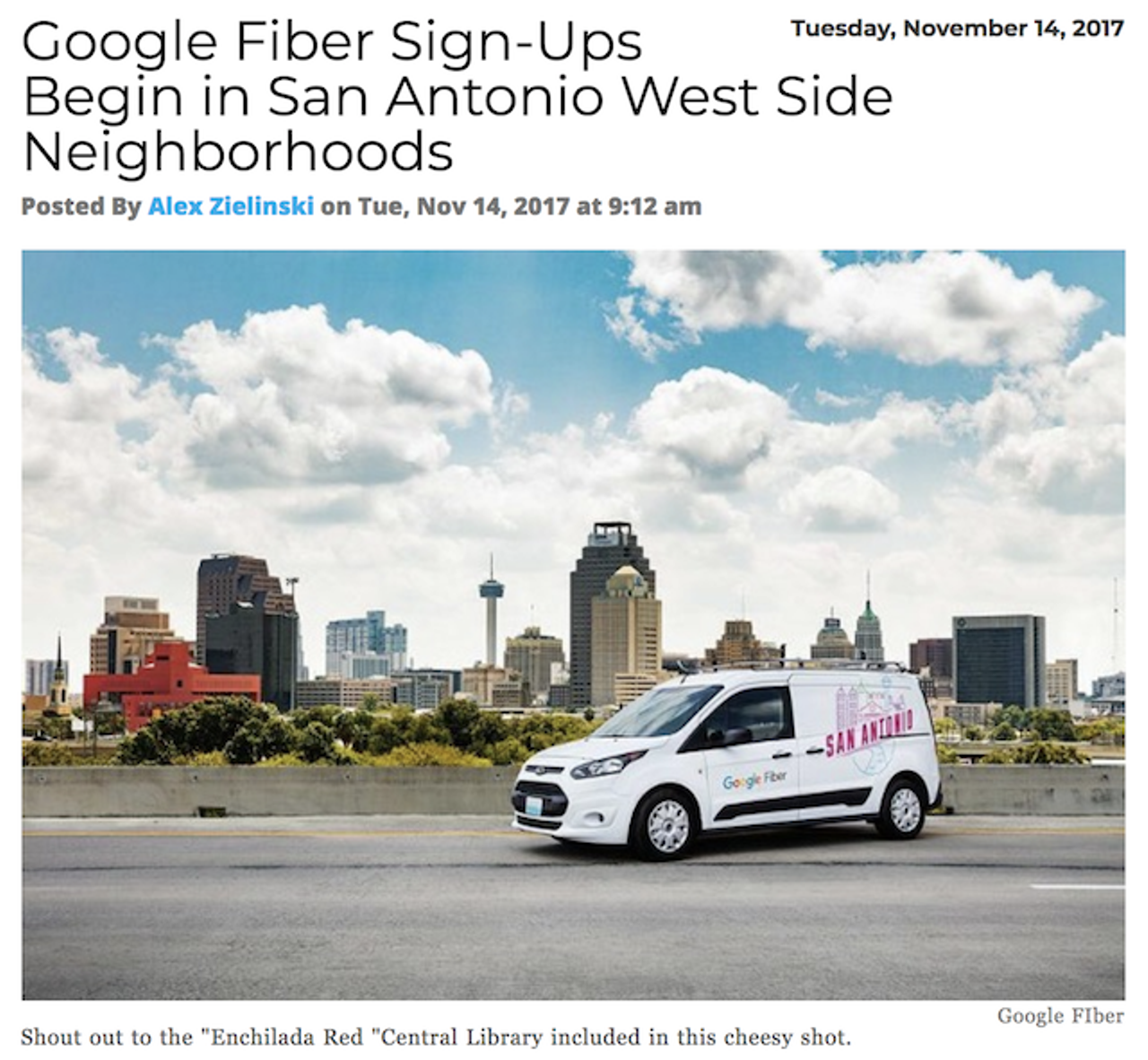 Google Fiber is here! Even though it’s limited to a few San Antonio residents at the moment, this breakthrough Internet service could change the technological landscape in our city. Read more.