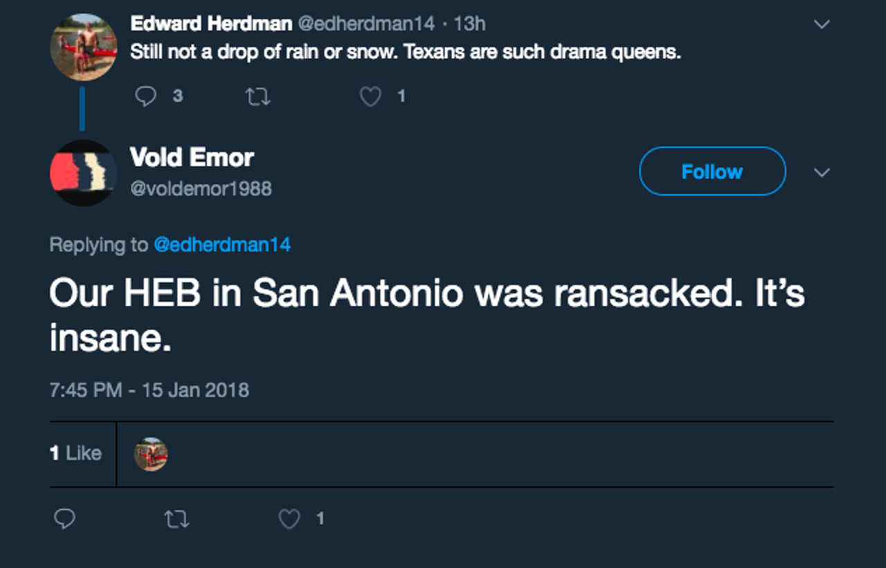 These San Antonians Have a Message for Everyone That Ransacked H-E-B Before the Winter Storm