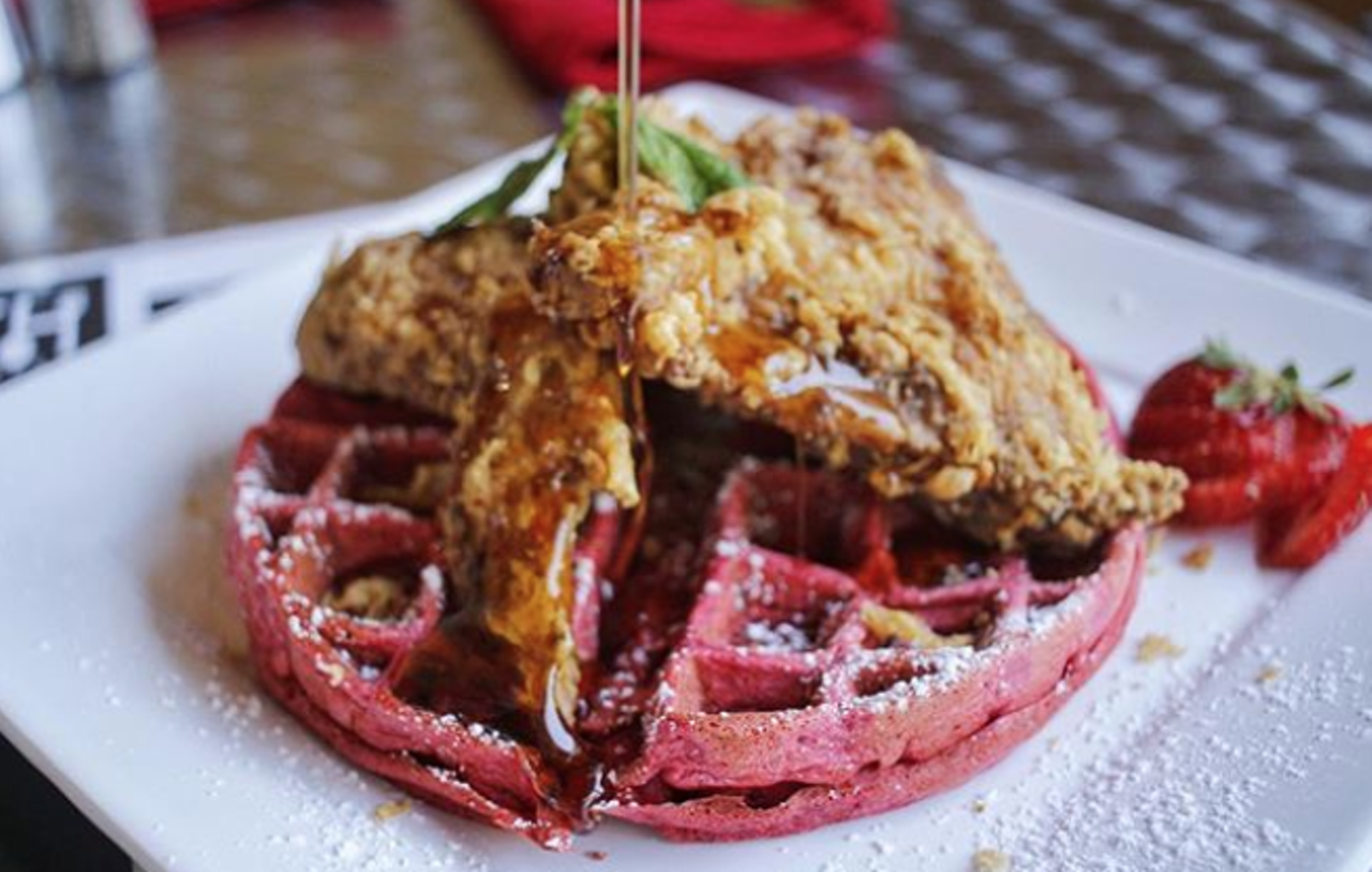 The South Chicken & Waffles
739 Callaghan Rd., Ste. 100, (210) 647-6677
Obviously, there’s chicken and waffles. But The South serves up the ‘Bama benedict, Gulf Coast shrimp and grits, berry shortcake French toast, and biscuits & gravy.
Photo via Instagram / sacurrent