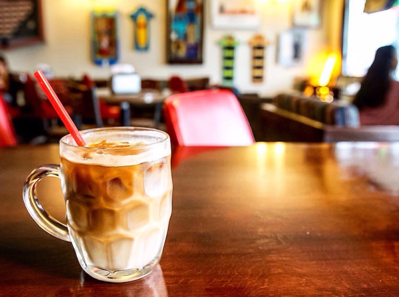 Drink This: Iced horchata latte
Though currently closed for renovations (you’ll have to get your barbacoa grilled cheese fix at Sabina’s Coffee House in the meantime), Barrio Barista is home to chill digs and coffee by local roasters What’s Brewing. Stop in for spoken word when the shop reopens after February 14.
Photo via Instagram / s.a.foodie