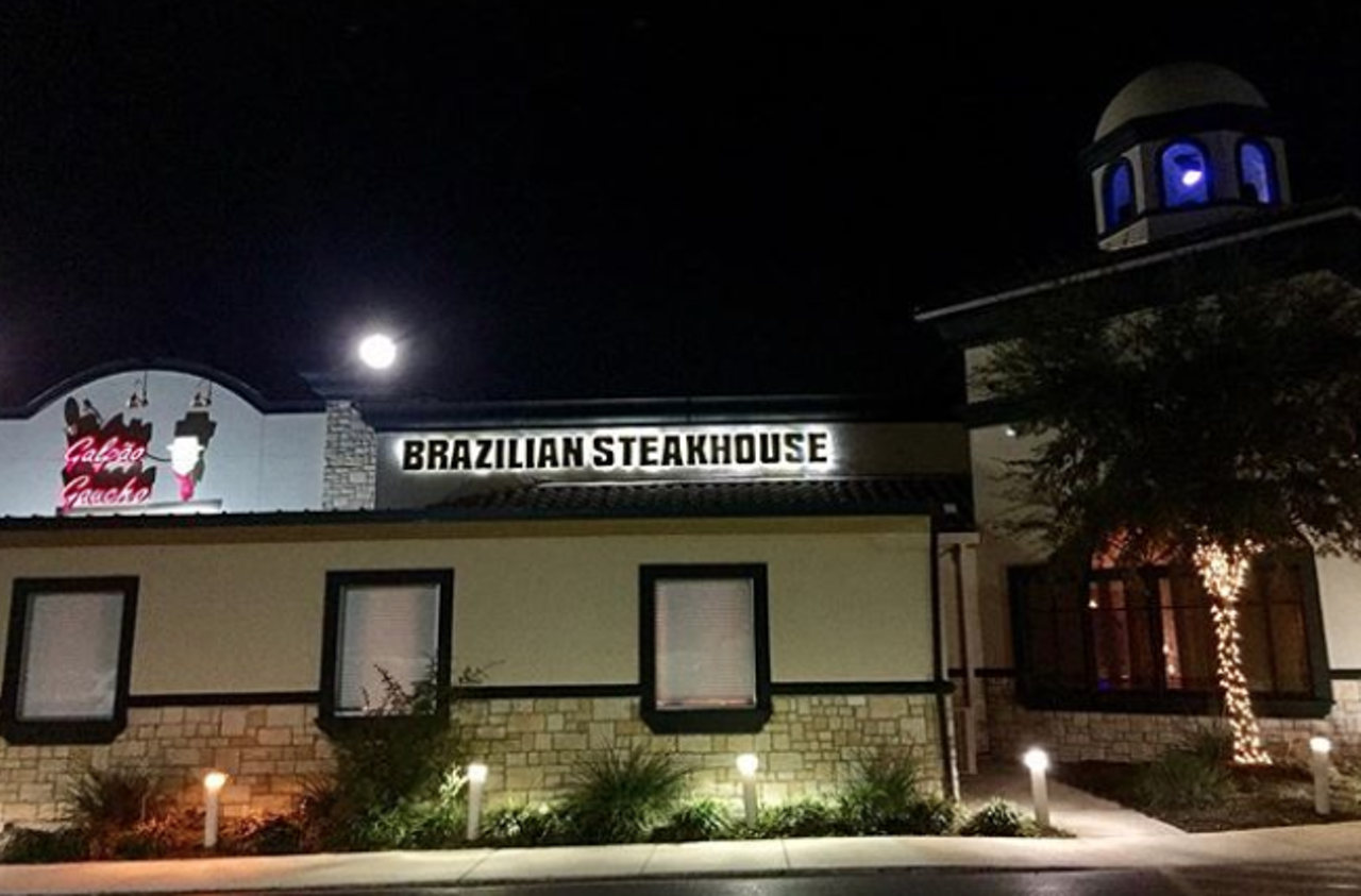 Galpao Gaucho Brazilian Steakhouse
2318 North Loop 1604 W, (210) 497-2500, galpaogauchousa.com
Get your steak on a stick for a new experience (NOT a kabob). Taste the flavors of Brazil with spicy and salty options.
Photo via Instagram / notesonlife2012