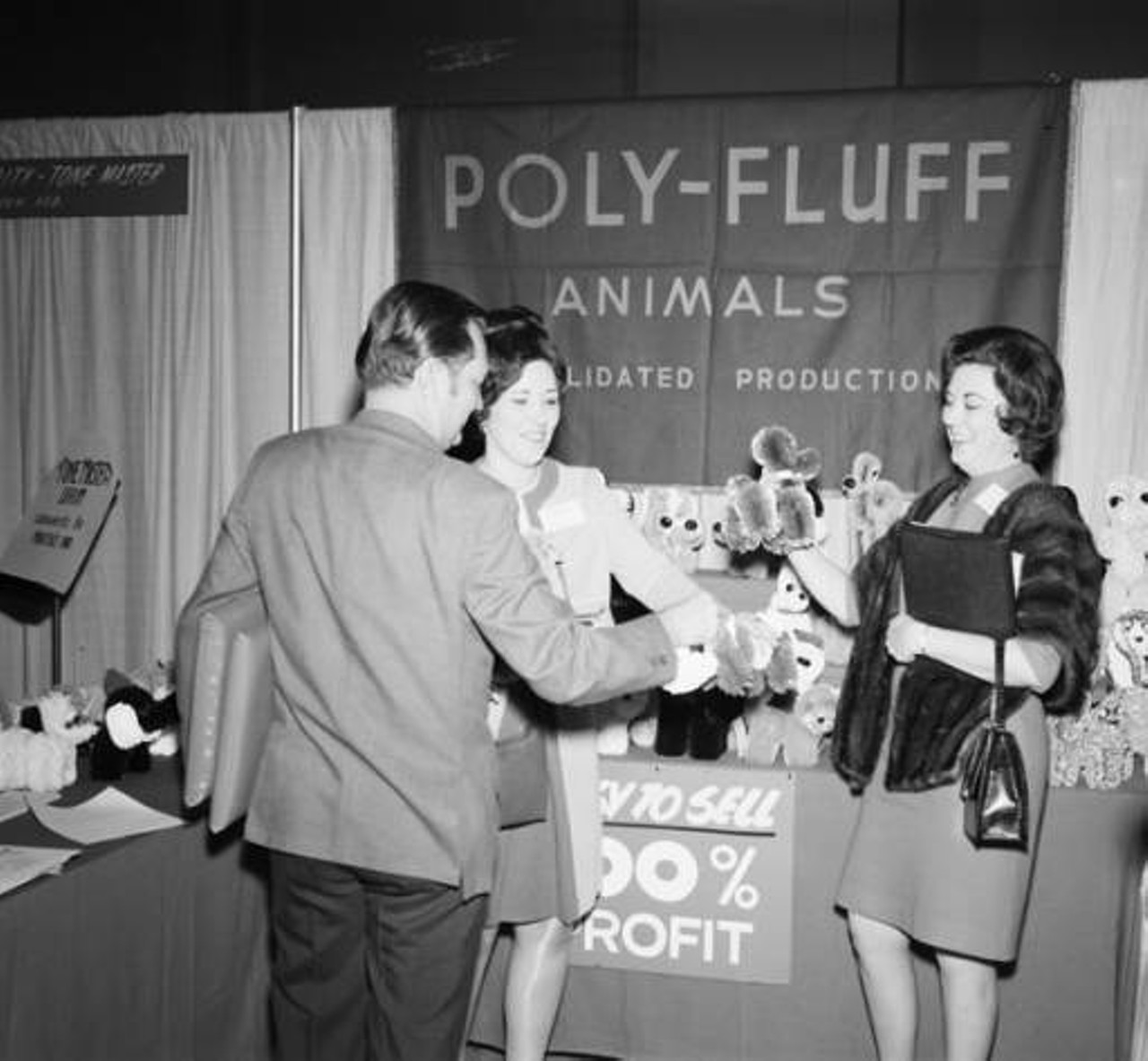 Poly-Fluff Animal Display During Music Educatior’s Convention, 1969
While the Poly-Fluff Animals brand doesn’t exist anymore, similar products still do.
Photo via Zintgraff Studio Photo Collection
