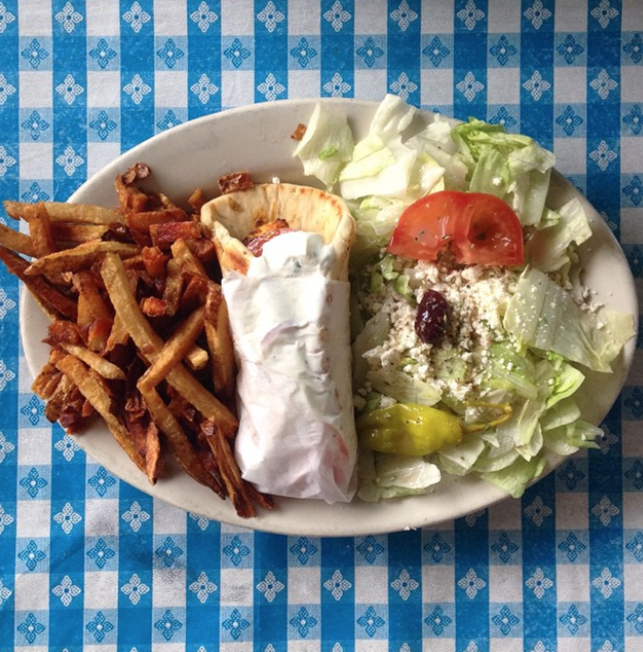Demo’s Greek Food
Multiple locations, demosgreekfood.com
These lunch specials keep it simple: choose from the traditional gyro sandwich or the chicken option. Your meal is complete with Greek salad, fries and a drink.
Photo via Instagram / gabo.tx