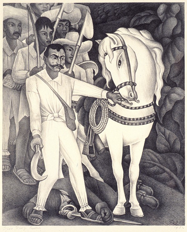 DIEGO RIVERA, ZAPATA (DETAIL), 1932