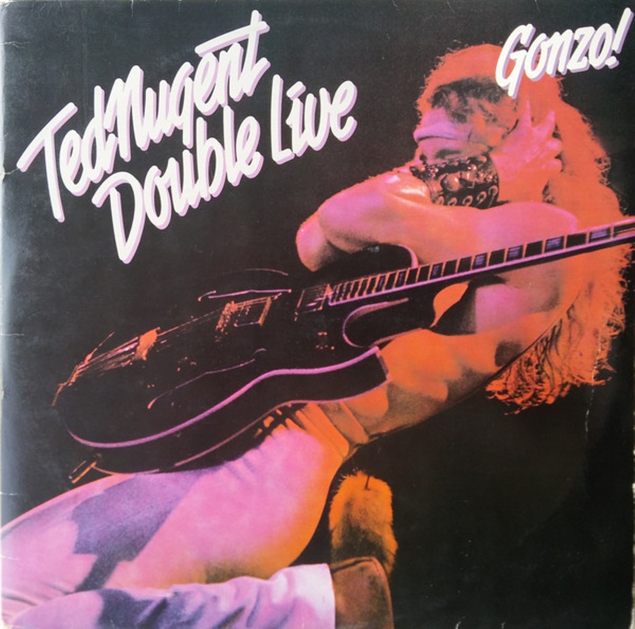 Ted Nugent: "Double Live Gonzo!"
Before the Nuge kept his career on life support by courting controversy with racist and COVID-denying mouthfarts, he was a shit-hot guitarist and quite an arena rock showman, as evidenced by this live recording, some of which was captured in the Alamo City. Best moment: Nugent screams "San Antonio! San Antonio! San Antonio!" and someone in the crowd hollers back "Suck my bone-i-o!"
Photo via Epic Records