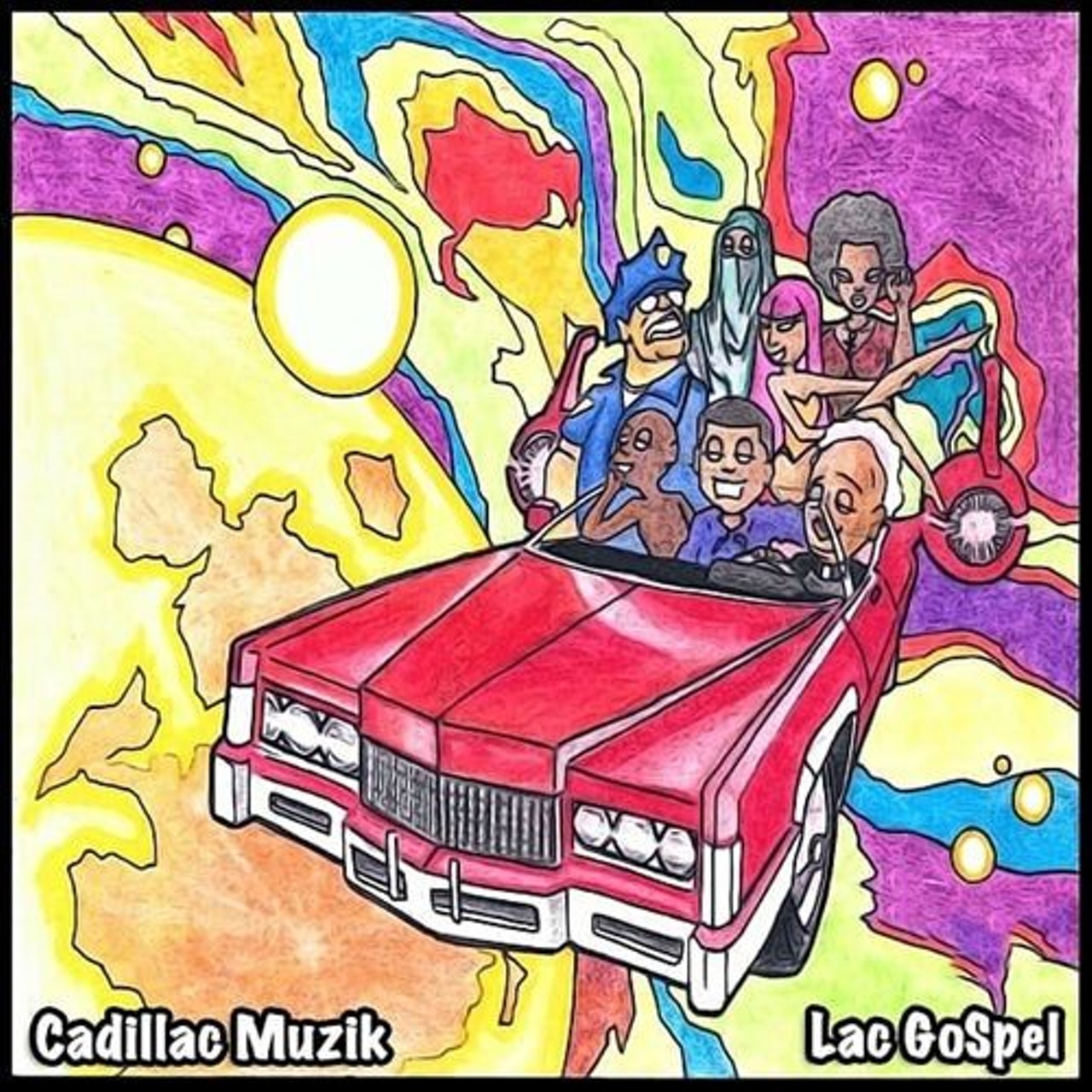 Cadillac Muzik: "Lac GoSpel"
San Antonio hip-hop duo Cadillac Muzik made their debut in 2018 with this fun, funky long player that owed an obvious debt to Southern rap groundbreakers OutKast but with plenty of musical touches all their own.
Photo via Bona Fide Mindz