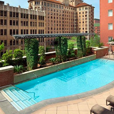 The Westin Riverwalk, San Antonio420 W Market St, (210) 224-6500, marriott.comThough not massive by any means, the downtown Westin’s pool offers a serene space for you to just relax in the water. The beautiful setup makes a great option for lounging whether it be while casually swimming or posted up in one of the patio chairs with a drink in hand. Yes, there’s a bar just steps away from the pool.Photo via Instagram / westinriverwalk