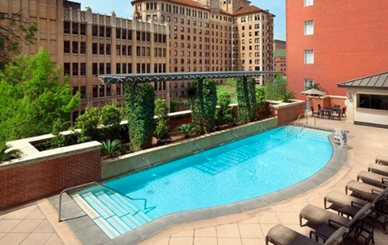 The Westin Riverwalk, San Antonio
420 W Market St, (210) 224-6500, marriott.com
Though not massive by any means, the downtown Westin’s pool offers a serene space for you to just relax in the water. The beautiful setup makes a great option for lounging whether it be while casually swimming or posted up in one of the patio chairs with a drink in hand. Yes, there’s a bar just steps away from the pool.
Photo via Instagram / westinriverwalk