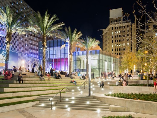 See movies for free at the Tobin Center
Each month, the Tobin screens a movie for free on its giant 32-foot LED video wall on the Will Naylor Smith River Walk Plaza. You can bring something comfortable to sit on, or use chairs provided by the venue, and the Tobin sells concessions to enjoy during the flick.