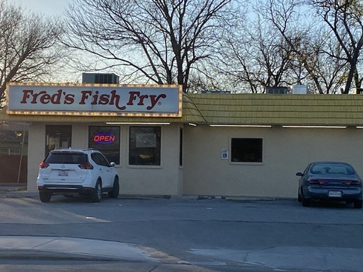 Fred's Fish Fry
Residents of the 2-1-0 are baffled by the continued longevity of the Fred's Fish Fry chain, which never appears to be particularly busy yet operates stores all over town. We all have our theories about its business model — including the completely unfounded claims that it's a money-laundering front and that it's operated by shapeshifting aliens from another galaxy — and we're more than happy to share them. In fact, the more outlandish the explanation, the better.