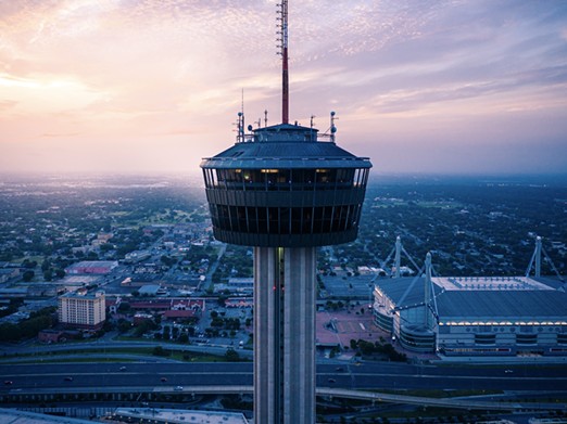 You can actually take the stairs at the Tower of the Americas. 
It’ll only take you 952 steps to reach the top of the 750-foot-tall structure.